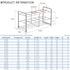 Stainless Steel Test Tube Rack, 20 Place, Wire Constructed - Outer Diameter Permitted of Tubes 39mm-41mm