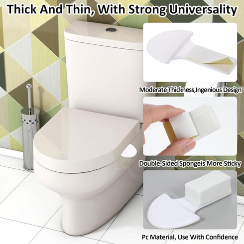 YBEATY 4 Pcs Toilet Seat Lift Handle Toilet Lid Lifter Sticky Seat Handle Lifter Multi-Function Avoid Touching Lift