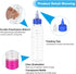 PATIKIL 10Pcs 4oz(120ml) Plastic Dispensing Bottle, Squeeze Graduated Empty Bottles with Blue Twist Cap, Transparent
