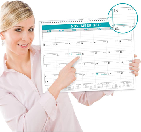 Calendar 2025-2026 - 18 Months Wall Calendar from July 2025 to December 2026 (11.5" x 14.6")