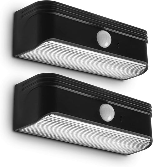 Home Zone Security Solar Step Lights - Motion Sensor LED Outdoor Deck