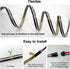 WS2811 Lights,DC12V 576LED/m 16.4ft 10mm HAMRVL FCOB RGB COB LED Strip Flexible High Density Uniform Color Chasing