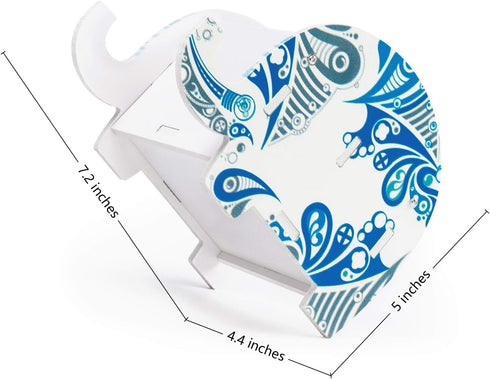 MOKANI Cute Elephant Pen Pencil Holder for Desk, Desk Organizer Marker Makeup Brush Holders, Office Decor Accessories