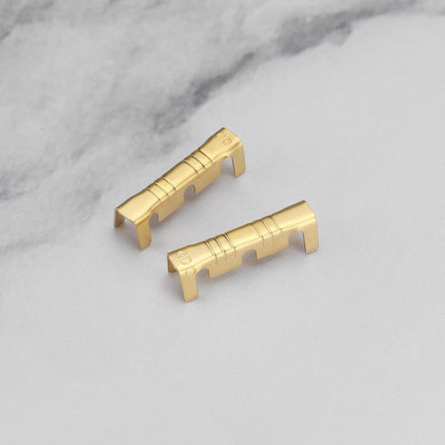 eMagTech 200Pcs Brass Crimp Electrical Connector, U-Shaped Terminal Connectors for Lines 0.5-1.5mm²