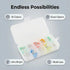 MakerCircuit 200Pcs 3mm 10 LED Diode, LED Light Kit Box Colors, Light Emitting Diodes Component for DIY, Science