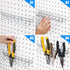 4 Pieces Pegboard Pliers Holders, Stainless Steel Hooks Accessories for Tool Organization in Shop Store