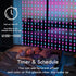 KBG (8Ft 6Ft) Smart Curtain Lights RGB Color Changing Christmas Curtain Lights, USB Powered with Remote/APP Control