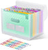 ThinkTex 12 Pockets Accordian File Organizer, Portable Monthly Bill Receipt Holder, Letter/A4 Size - Green