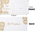Outus 50 Pieces Blank Gift Certificates for Custom Client Vouchers, 3.5 x 7 Inch, White - Spa, Salon, Restaurants
