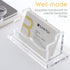 SANRUI Clear Horizontal Business Card Holder Stand, Acrylic Display Rack for Desk, 1 Tier, 60 Card Capacity