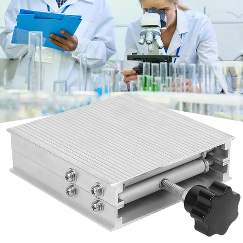 Aluminum Alloy Lifting Platform Adjustment Laboratory Lifting Table Lab Table Platform Stand Rack Lab Equipment Lifter for Laboratory Experiments(100x100mm)