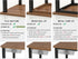 Under Desk Drawers for Organization, Pull-Out Drawer with Lip for Pencil Storage, Clear Light Black