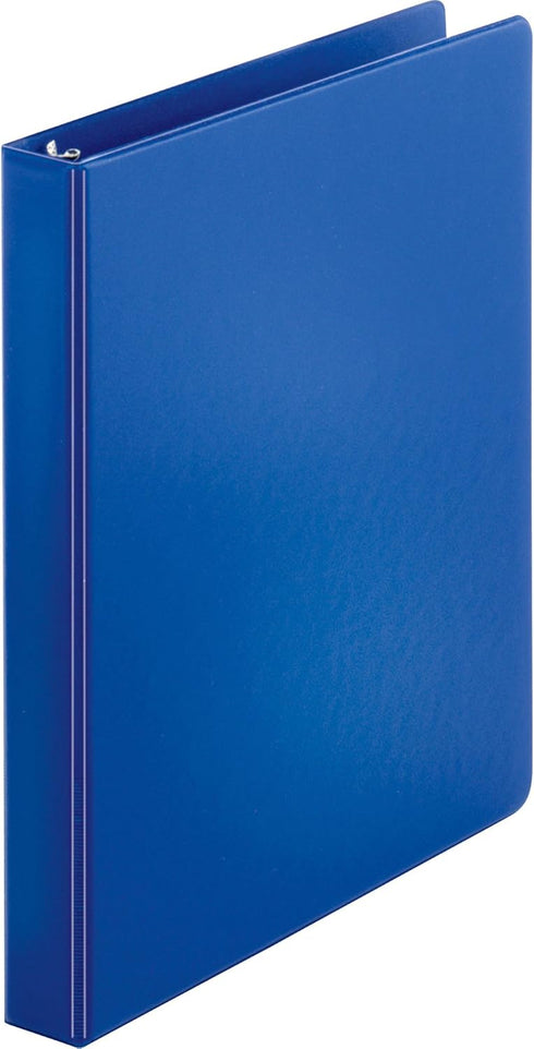 Business Source 09975 Round Ring Binder, Dark Blue, 1-Inch Capacity, 11-Inch x 8-1/2-Inch