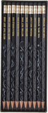 Chronicle Books F*cking Brilliant Pencil Set, 10-Piece Wooden Pencils with Inspirational Profanity