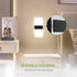 12 Inch 12W 2700K-5000K Dimmable ASD Indoor LED Wall Sconce - Black Wall Sconce Lights for Living Room, Bedroom