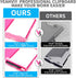 Clipboard with Storage, Large Capacity Nursing Clipboards with Low Profile Clip, Heavy Duty Plastic Storage Clipboard with Pen Holder, Side-Opening, Multifunctional Clipboard Case for Writing by YEAHVIY