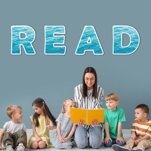Classroom Reading Poster Decorations, Ocean Theme Bulletin Board Supplies for Pre-School Elementary