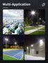 100W 8000LM Lights,6000K Lights,IP65 papasbox LED Flood Light Outdoor, Outdoor Security Daylight White led Stadium