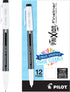 Pilot FriXion Fineliner Erasable Marker Pens, Fine Point 0.7 mm, Pack of 12, Black