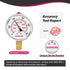 Glycerin Filled Pressure Gauge, 0 to 5000psi, 2.5" Dial Size, Stainless Steel Case, with Vent Valve