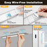 80 3 1800mAh Closet (2 Pack) Reoshine Motion Sensor Light Indoor, LED Under Cabinet Lighting Battery Operated