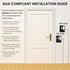 Exit Sign with Braille Grade II for Door & Wall, Comes with Graphical Symbols and Double Sided 3M Tape