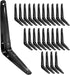 PHITUODA 24 Pack Shelf Brackets 8 x 6 Inch, Heavy Duty Black Metal