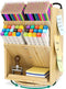 Bamboo Desk Organizer Storage Accessories, Ultra-large 13 Compartments, Easy DIY Assembly, Rotating Desktop Organizer