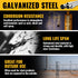 Chain Link Post Caps 1-3/8 inch, Galvanized for 1-3/8" OD Post/Pipe, 4 PCS Chain Link Fence Parts