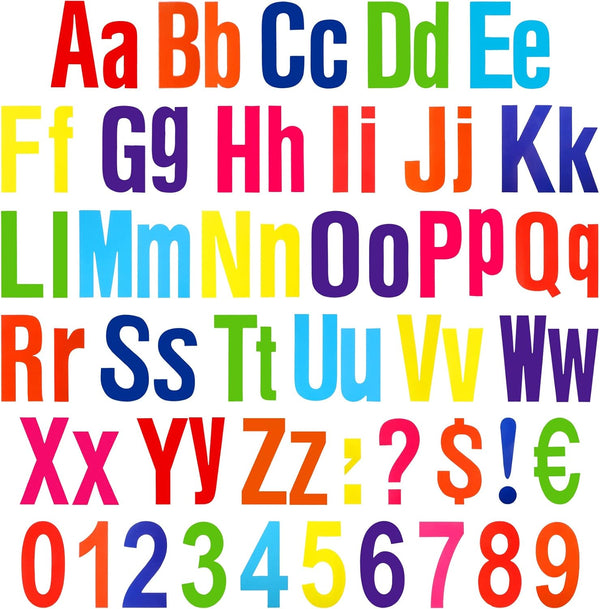 Tenare 268 Pcs Bulletin Board Letters, Alphabet Letters Numbers and Punctuation Cutouts for Classroom Display