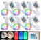 6PCS Remote Control RGB LED Lamp Kit 001 with Power Off Color