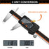 HARDELL Digital Caliper, 6 Inch Stainless Steel Measuring Tool, Large LCD Screen, Electronic Micrometer