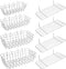 8 Pieces Pegboard Baskets, Pegboard Bins, Wire Peg Board Shelf Wall Organizer for Tools, Garage Storage (Plating Color)