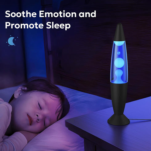 17 13.5 Inch Colors LED Liquid Motion Lamps Color Changing Lamp Black Small Relax Night Light for Adults Kids Teens