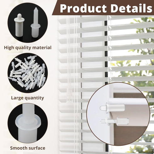 Maitys 80 Pcs Shutter Repair Pins, Plantation Shutter Fasteners Spring Loaded Replacement Repair Pins for Windows