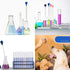 2Pcs Glass Dropper Pipettes - Graduated Lab Pipettes with Big Rubber Hat and Cleaning Brush for Liquid Transfer