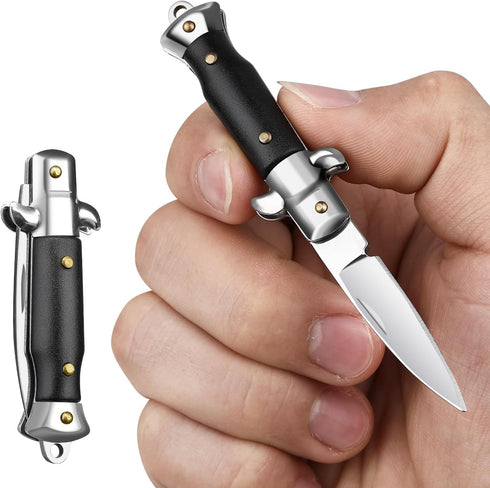 Cool Folding Pocket Knife, Mini EDC Knife with Unique Design, Small Box Cutter, Tiny Knives for Everyday Carry