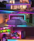 Strip9.8FT 144LEDs/M 5050 WS2812 IP65 DC5VNo Individually Addressable RGB LED SMD with IC Control Smart Flexible Dream