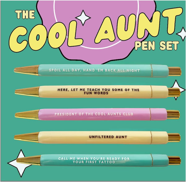Jxueych 5 Pcs Funny Retractable Ballpoint Pens, Assorted Colors, Black Ink 1.0mm Quick Drying for Writing/Drawing
