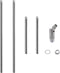 ECUDIS Pendant Stem Extension Rod Kit 1/8-IP Threaded 3/8" Diameter Downrods with 180