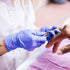 Disposable Nitrile Exam Gloves, 3mil, Medium, Box of 100, Violet Latex-Free for Medical & Food-Safe