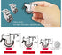 8Pcs 1.5 Inch (4 4 Low Profile Swivel Casters Wheels, Small Heavy Duty Rubber Rolling Wheels with Lock Metal Plate