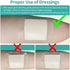 6" 6", 5 Pack Ourmed Silicone Foam Dressing with Border Adhesive - Large Absorbent Waterproof Bandage for Wound Care