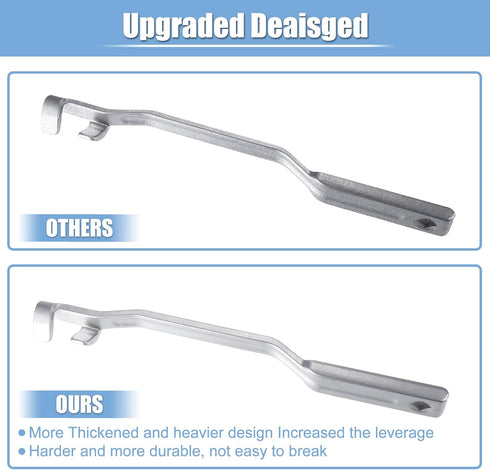 X AUTOHAUX 15 Inch Wrench Extender Tool, Torque Amplifier with 1/2inch Square Hole, Universal Multiplier Tool for