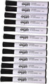 School Smart Low Odor Dry Erase Marker, Chisel Tip, Black, Pack of 12, 40 lb - 24 Inches x 1000 Feet