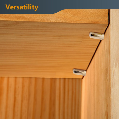 POWERTEC QP1106-P2V 1/4 Inch 200 Closet Shelf Pegs pcs, Spoon Shaped Shelf Pins Support Pegs for Shelves, Kitchen