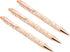 Gullor 5 Pcs Glitter Click Ballpoint Pens, Black Ink Medium Point 1mm for Office Supplies Gift (Gold)