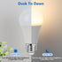 Bulbs, A19 12W Bulbs, 1200 E26 2700K 4-Pack SHINE HAI Dusk to Dawn Light Sensor LED Auto On Off Light Lumens, Base