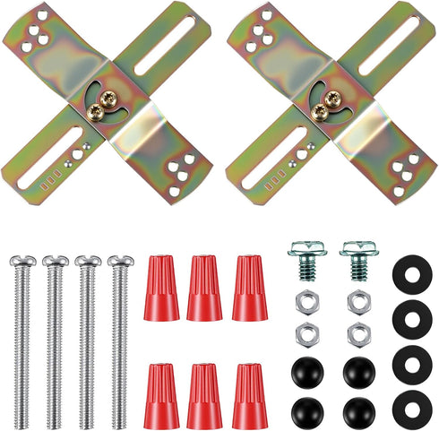 2 Pack Light Fixture Mounting Bracket Kit Adjustable Lights Mount Brackets for