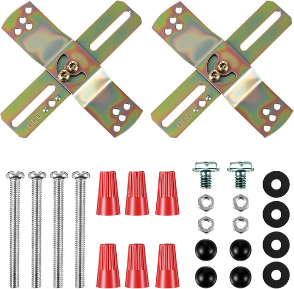 2 Pack Light Fixture Mounting Bracket Kit Adjustable Lights Mount Brackets for